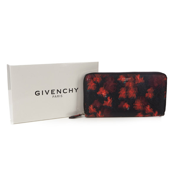 2017新作 GIVENCHY ジバンシィスーパーコピー 花柄ジップアラウンド財布